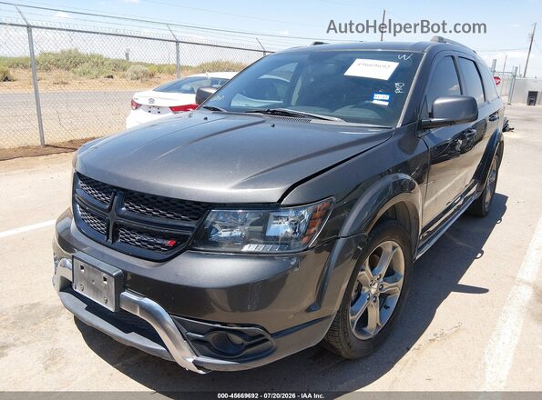 3C4PDCGBXHT564264 2017 DODGE JOURNEY Gray Առջևի ձախ երեք քառորդ տեսարան