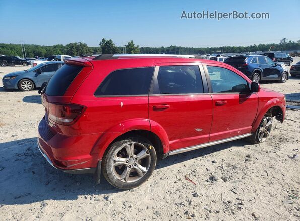 3C4PDCGG0HT501055 2017 DODGE JOURNEY Red Rear right