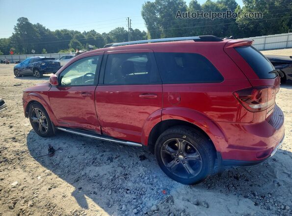 3C4PDCGG0HT501055 2017 DODGE JOURNEY Red Rear left