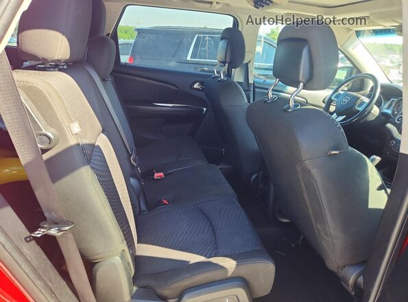 3C4PDCGG0HT501055 2017 DODGE JOURNEY Red Rear seats view