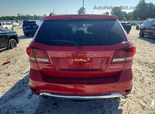 3C4PDCGG0HT501055 2017 DODGE JOURNEY Red Rear view