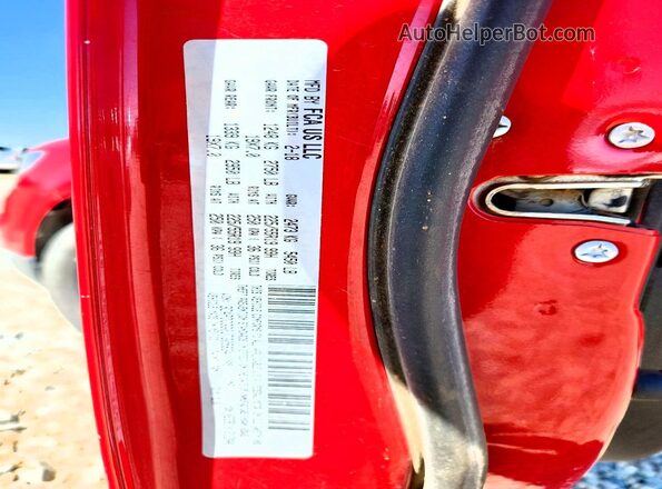 3C4PDCGG0JT305834 2018 DODGE JOURNEY Красный Вид наклейки с VIN-кодом