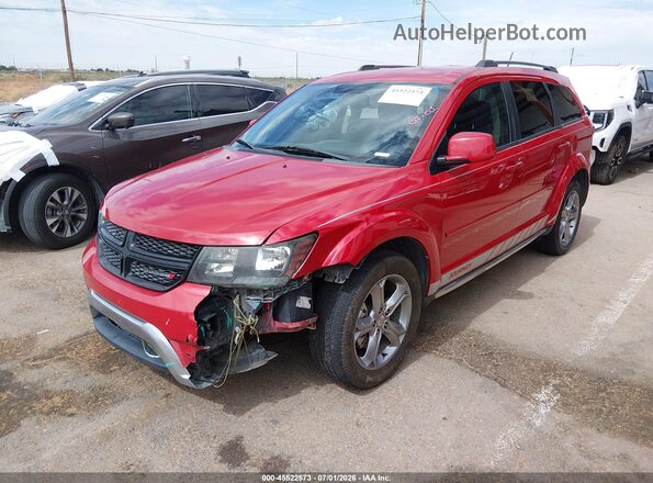 3C4PDCGG1HT604873 2017 DODGE JOURNEY Red Առջևի ձախ երեք քառորդ տեսարան
