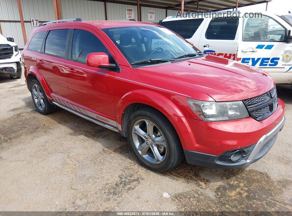 3C4PDCGG1HT604873 2017 DODGE JOURNEY Red Սալոնի 360 աստիճան տեսք