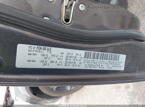 3C4PDCGG1JT475796 2018 DODGE JOURNEY Gray Вид підкапотного простору
