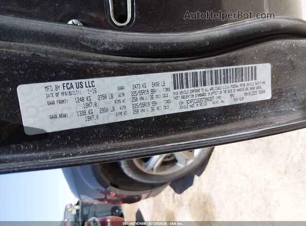 3C4PDCGG2GT206327 2016 DODGE JOURNEY Gray Vista del compartimento del motor