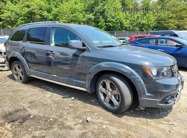 3C4PDCGG2HT636506 2017 DODGE JOURNEY Gray Delantero derecho