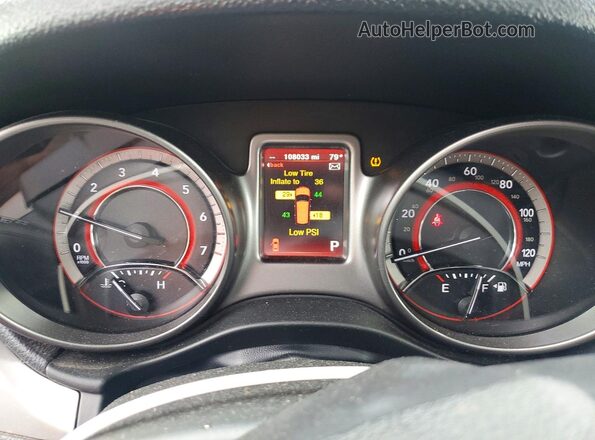 3C4PDCGG2HT636506 2017 DODGE JOURNEY Gray Vista del cuadro de instrumentos