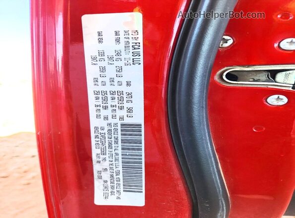 3C4PDCGG4HT555698 2017 DODGE JOURNEY Красный Вид наклейки с VIN-кодом
