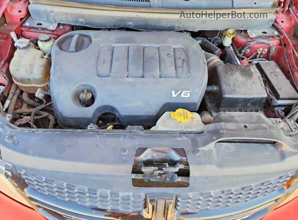 3C4PDCGG4HT555698 2017 DODGE JOURNEY Красный Вид подкапотного пространства