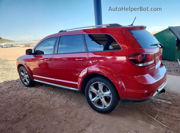 3C4PDCGG4HT555698 2017 DODGE JOURNEY Красный Задняя левая четверть