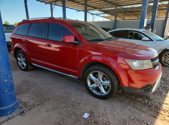 3C4PDCGG4HT555698 2017 DODGE JOURNEY Красный Передняя правая четверть