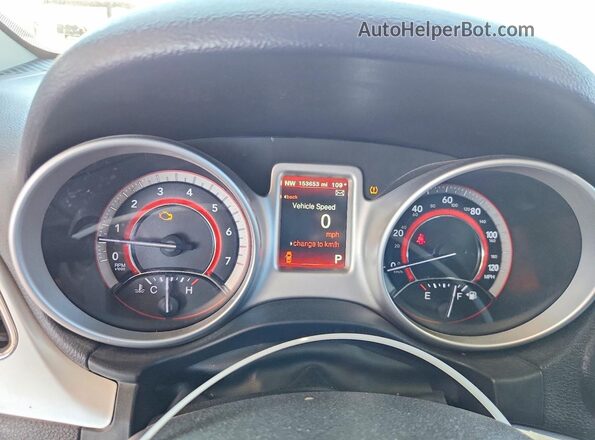 3C4PDCGG4HT555698 2017 DODGE JOURNEY Красный Вид щитка приборов