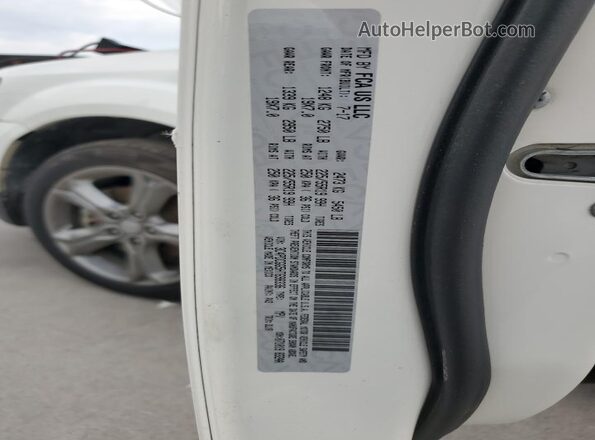 3C4PDCGG5HT698336 2017 DODGE JOURNEY White VIN კოდის სტიკერის ხედი