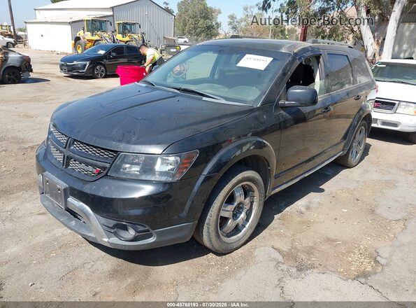 3C4PDCGG6HT539227 2017 DODGE JOURNEY Black წინა მარცხენა ხედი სამი მეოთხედიდან