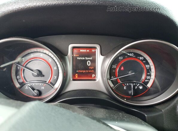 3C4PDCGG6HT617621 2017 DODGE JOURNEY Red Вид щитка приладів