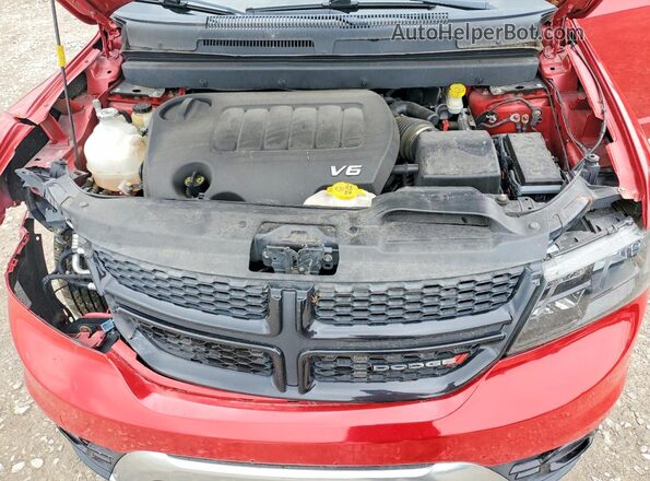 3C4PDCGG6HT617621 2017 DODGE JOURNEY Red Вид підкапотного простору