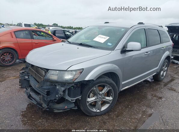 3C4PDCGG7JT156564 2018 DODGE JOURNEY Silver Առջևի ձախ երեք քառորդ տեսարան