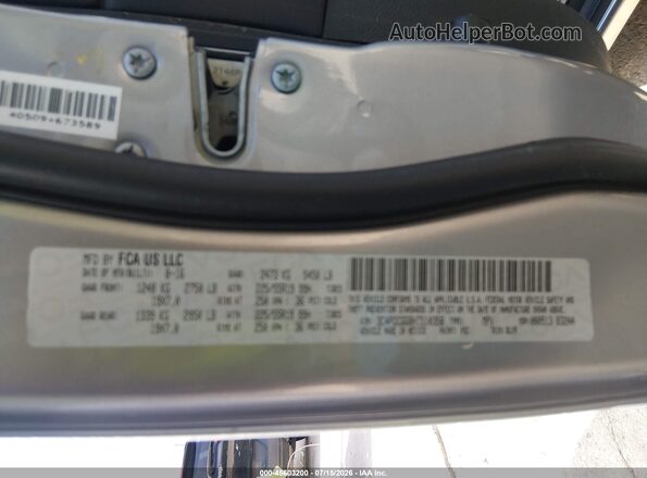 3C4PDCGG8HT510358 2017 DODGE JOURNEY Gray Вид підкапотного простору