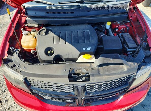 3C4PDCGG9JT513744 2018 DODGE JOURNEY Red Vista del compartimento del motor