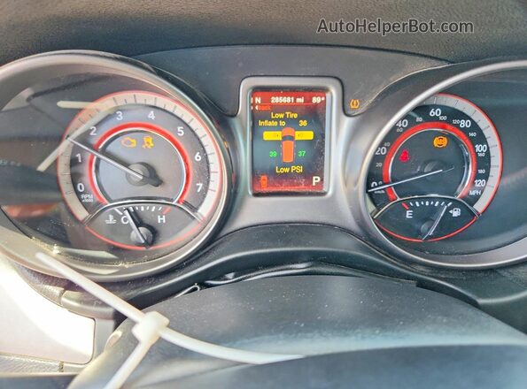 3C4PDCGGXHT557228 2017 DODGE JOURNEY Black Instrument cluster view
