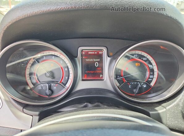 3C4PDCGGXKT857925 2019 DODGE JOURNEY Gray Вид щитка приладів