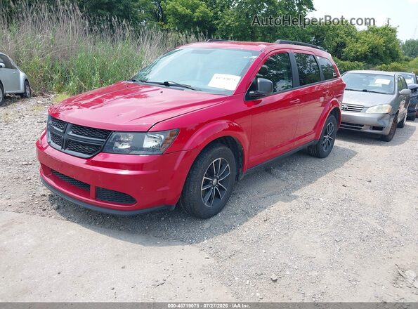 3C4PDDAG1HT566902 2017 DODGE JOURNEY Red წინა მარცხენა ხედი სამი მეოთხედიდან