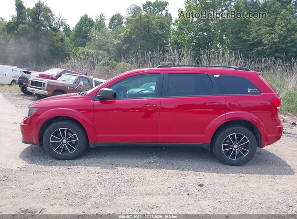 3C4PDDAG1HT566902 2017 DODGE JOURNEY Red სალონის 360-გრადუსიანი ხედი