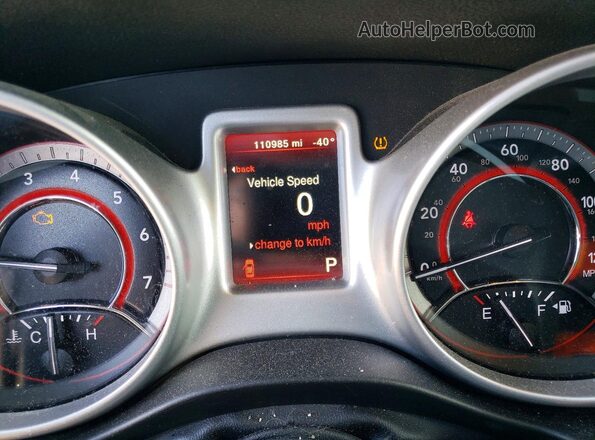 3C4PDDAG1JT450511 2018 DODGE JOURNEY Black Instrument cluster view