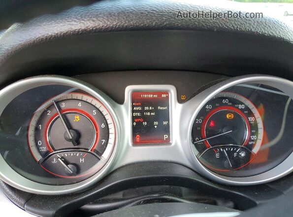 3C4PDDAG4HT549186 2017 DODGE JOURNEY Black Instrument cluster view