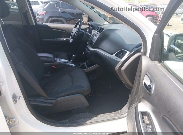 3C4PDDAG9GT142737 2016 DODGE JOURNEY White წინა სალონის ხედი