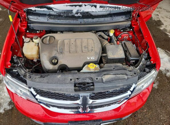 3C4PDDBG1GT109648 2016 DODGE JOURNEY Red Vista del compartimento del motor