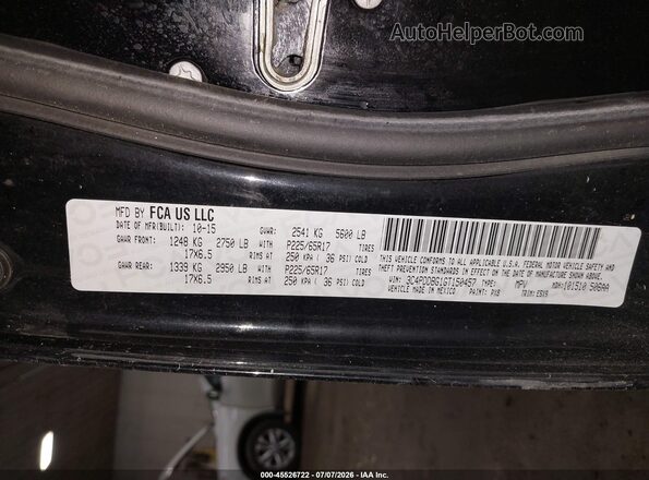 3C4PDDBG1GT150457 2016 DODGE JOURNEY Black Շարժիչի բաժամունքի տեսք