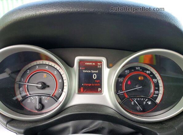 3C4PDDBG1JT257810 2018 DODGE JOURNEY Black Widok zestawu wskaźników