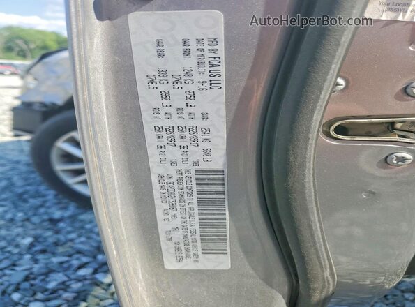 3C4PDDBG2HT528867 2017 DODGE JOURNEY Gray VIN կոդի պիտակի տեսք