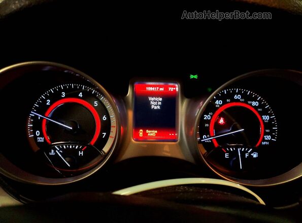 3C4PDDBG4HT512962 2017 DODGE JOURNEY Blue Вид щитка приладів