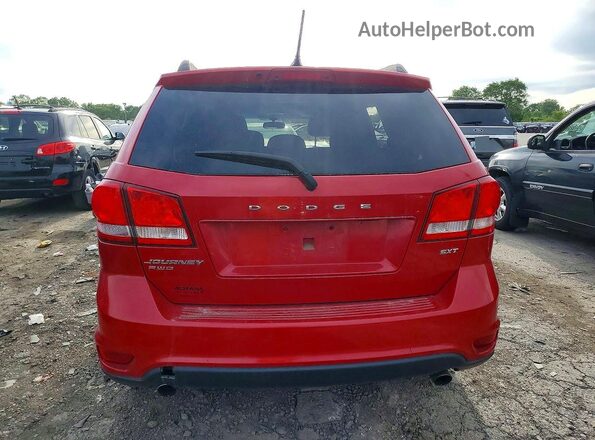 3C4PDDBG6GT125098 2016 DODGE JOURNEY Red Rear view