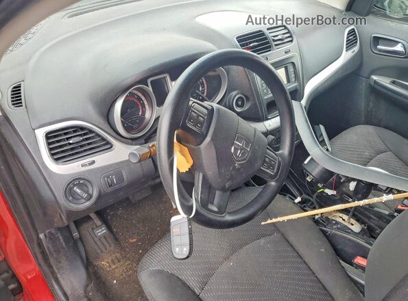 3C4PDDBG6GT125098 2016 DODGE JOURNEY Red Dashboard view
