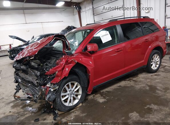 3C4PDDBG9GT200666 2016 DODGE JOURNEY Red Przód lewy