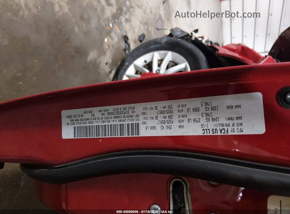 3C4PDDBG9GT200666 2016 DODGE JOURNEY Red Widok komory silnika