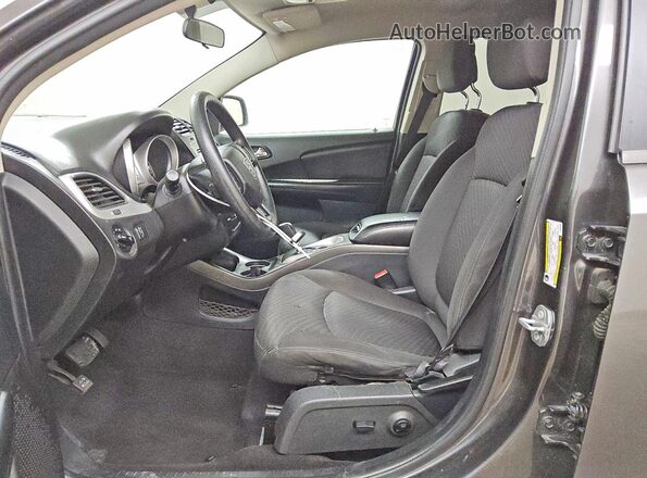 3C4PDDBGXHT575080 2017 DODGE JOURNEY Gray წინა სალონის ხედი