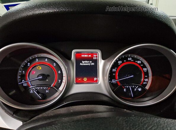 3C4PDDBGXHT575080 2017 DODGE JOURNEY Gray ხელსაწყოთა პანელის ხედი