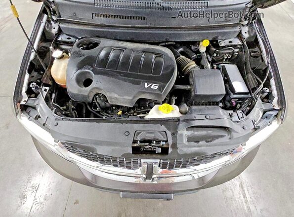 3C4PDDBGXHT575080 2017 DODGE JOURNEY Gray ძრავის განყოფილების ხედი