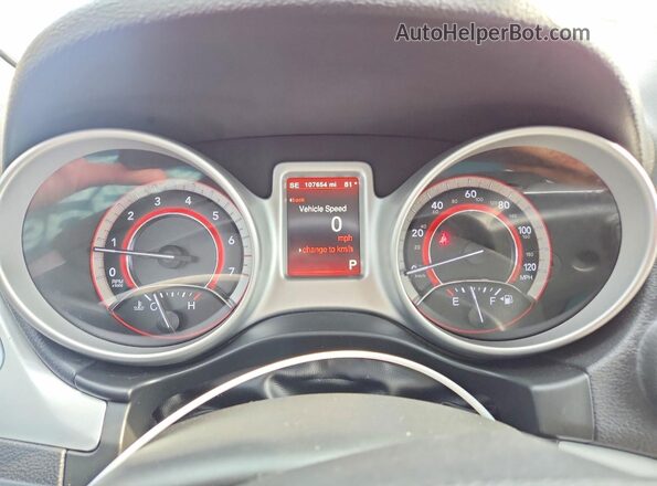 3C4PDDEG0JT278451 2018 DODGE JOURNEY Red Instrument cluster view