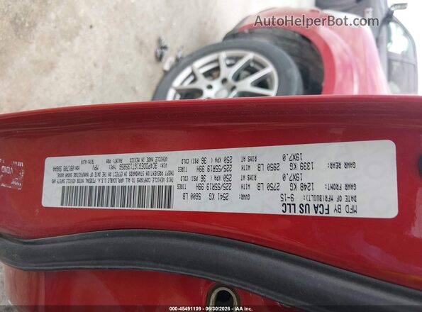 3C4PDDEG1GT135856 2016 DODGE JOURNEY Red Շարժիչի բաժամունքի տեսք