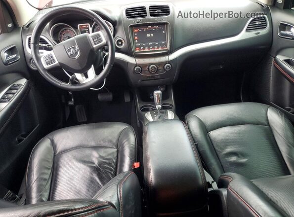 3C4PDDEG1HT505317 2017 DODGE JOURNEY Red Widok deski rozdzielczej