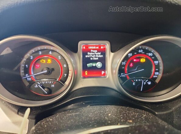 3C4PDDEG1HT505415 2017 DODGE JOURNEY Gray Вид щитка приладів