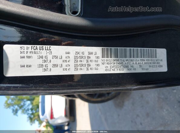 3C4PDDEG1KT702009 2019 DODGE JOURNEY Black Engine compartment view
