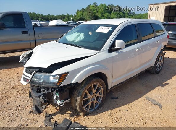 3C4PDDEG1KT745751 2019 DODGE JOURNEY White Vista tres cuartos delantera izquierda