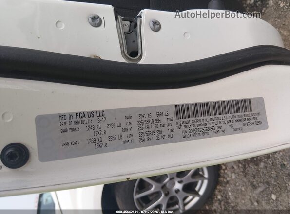 3C4PDDEG2HT620363 2017 DODGE JOURNEY White Շարժիչի բաժամունքի տեսք